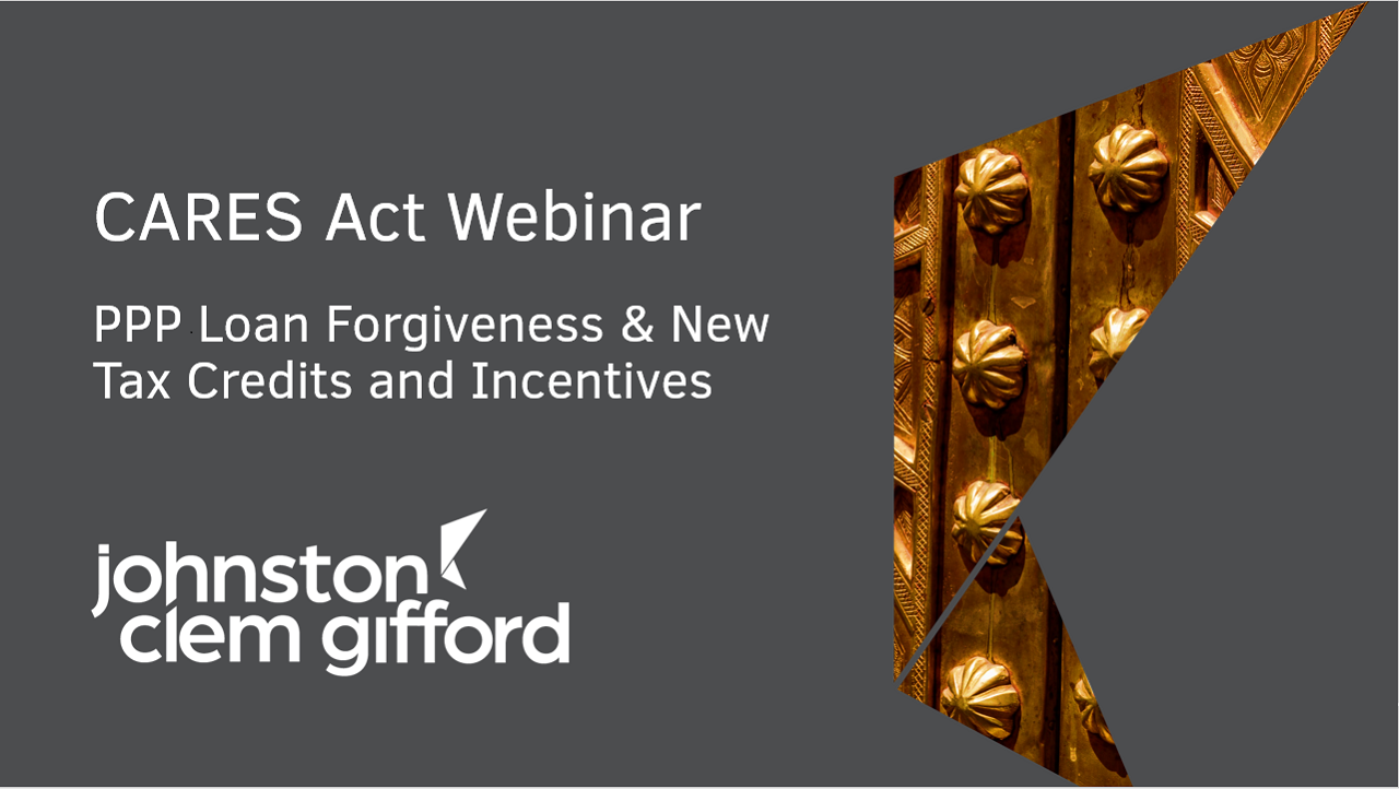 PPP Loan Forgiveness and Tax Credits Webinar